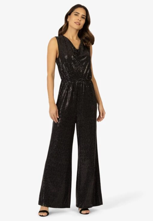 APART Paillettenoverall - Tuta Jumpsuit - Schwarz