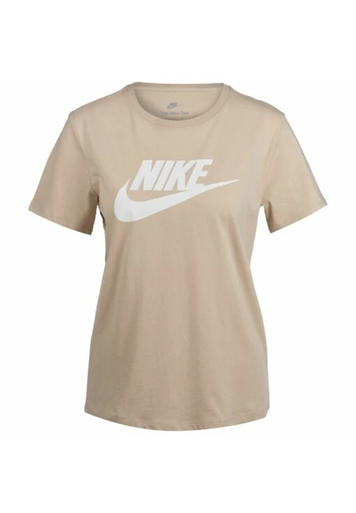 Nike Sportswear Essentials T-Shirt Con StampaSanddrift White Donna T-shirt E Top NI121D0UN-B11