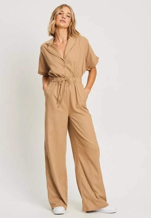 Calli Conscious - Tuta Jumpsuit - Taupe