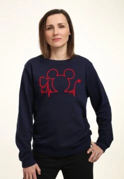 Disney Mickey Mouse Nurse DayFelpaNavy Blue Donna Felpe H3A21J5R3-K11