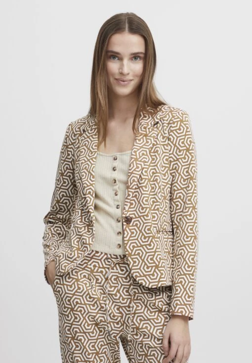 B.young Byrizetta AopBlazerToasted Coconut Mix Donna Giacche E Blazer BY221G039-O11