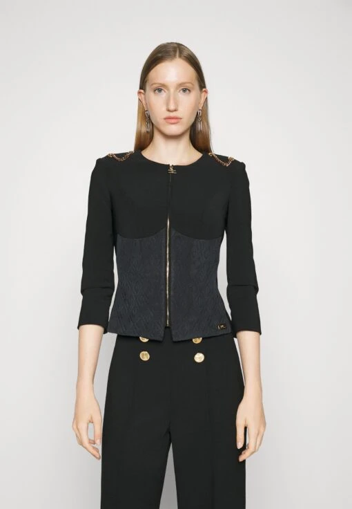 Elisabetta Franchi BlazerNero Donna Giacche E Blazer EF121G03T-Q11