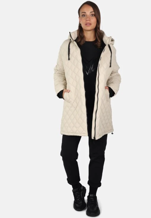 FUCHS SCHMITT Vegan VibesCappotto InvernaleChampagner_Black Donna Cappotti FUD21U0B6-A11