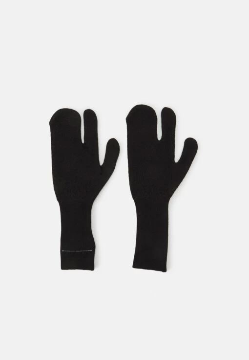MM6 Maison Margiela Gloves UnisexMuffoleBlack Donna Guanti MMA54A000-Q11