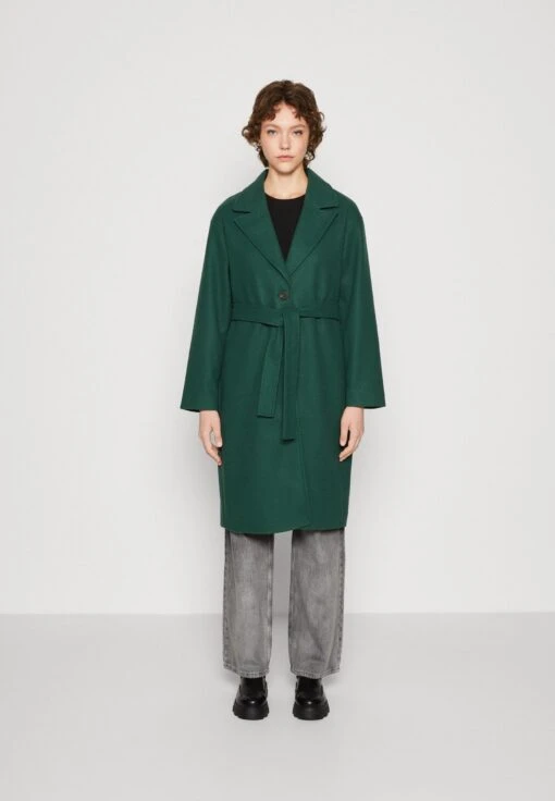 Vila Vipoko Long Belt Coat Cappotto ClassicoPineneedle Donna Cappotti V1021U0GQ-M11