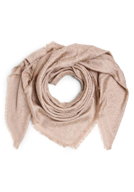 Calvin Klein Monogram Jacquard - Foulard - Taupe
